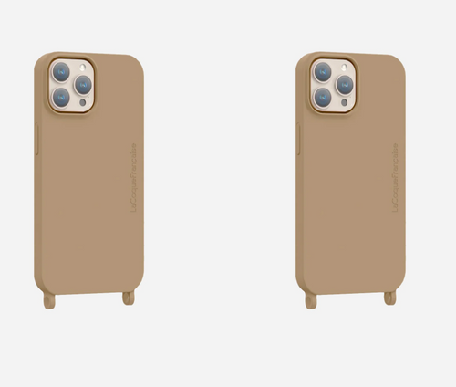 Beige Soft Touch Rings Case