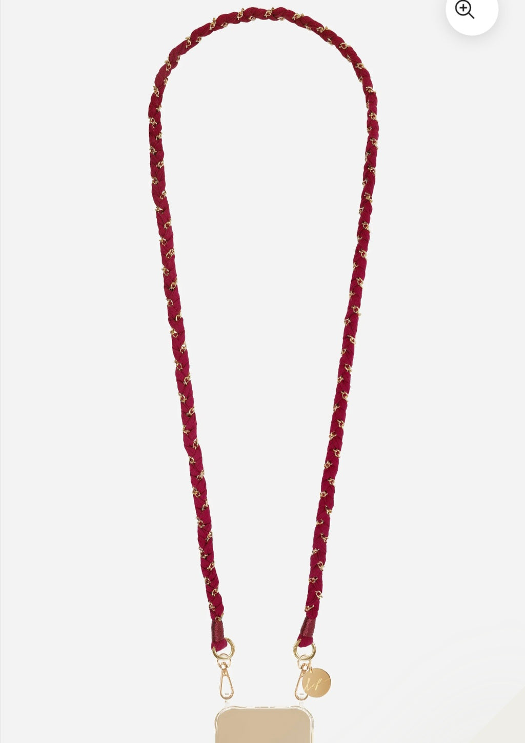 Doha Bordeaux Phone Chain
