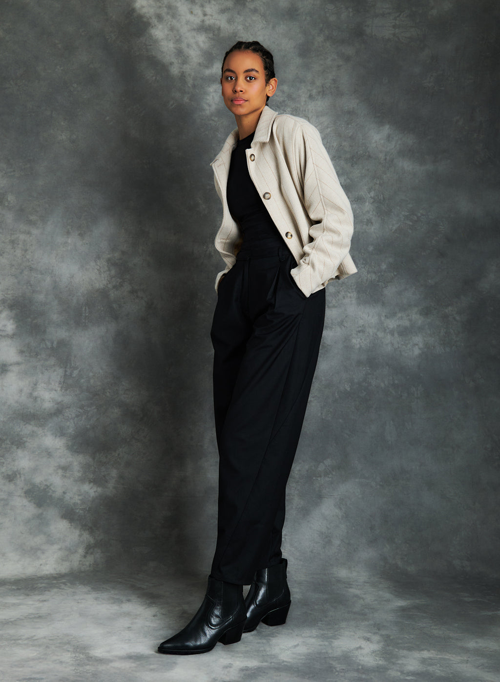 Elora herringbone jacket