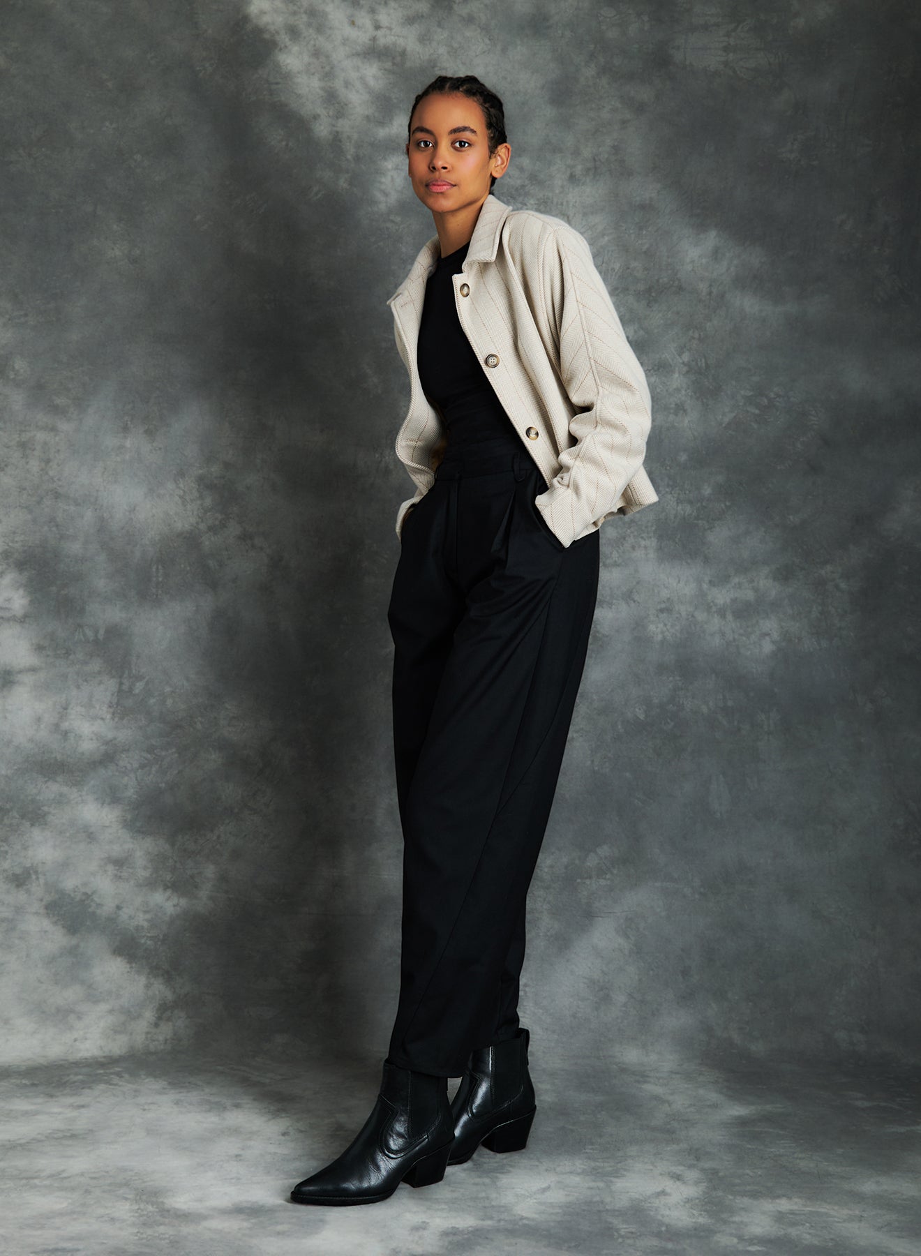 Elora herringbone jacket