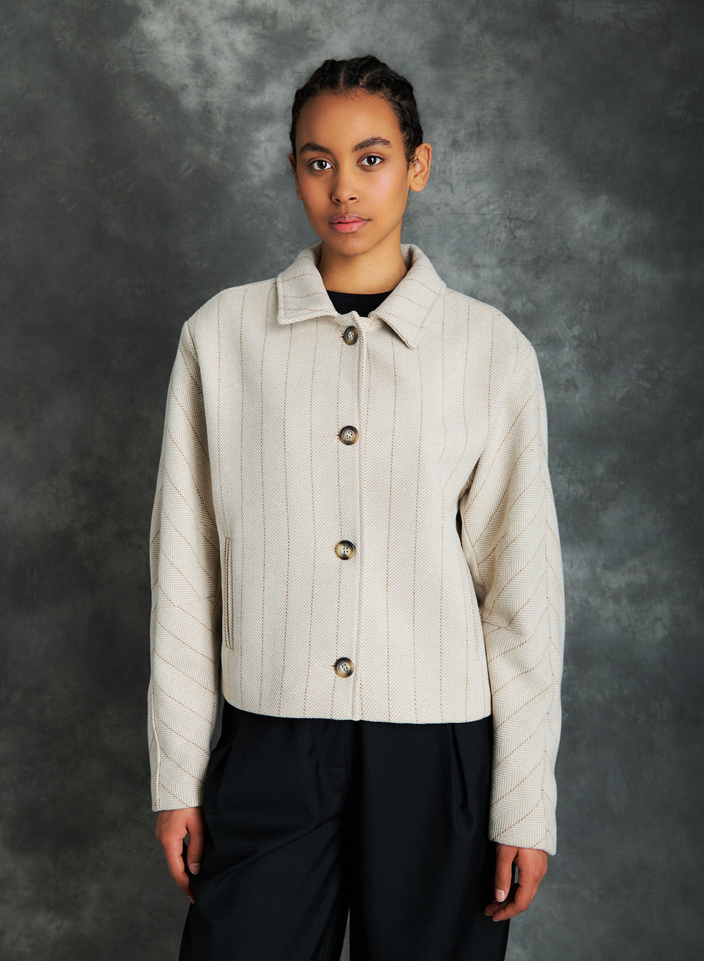 Elora herringbone jacket