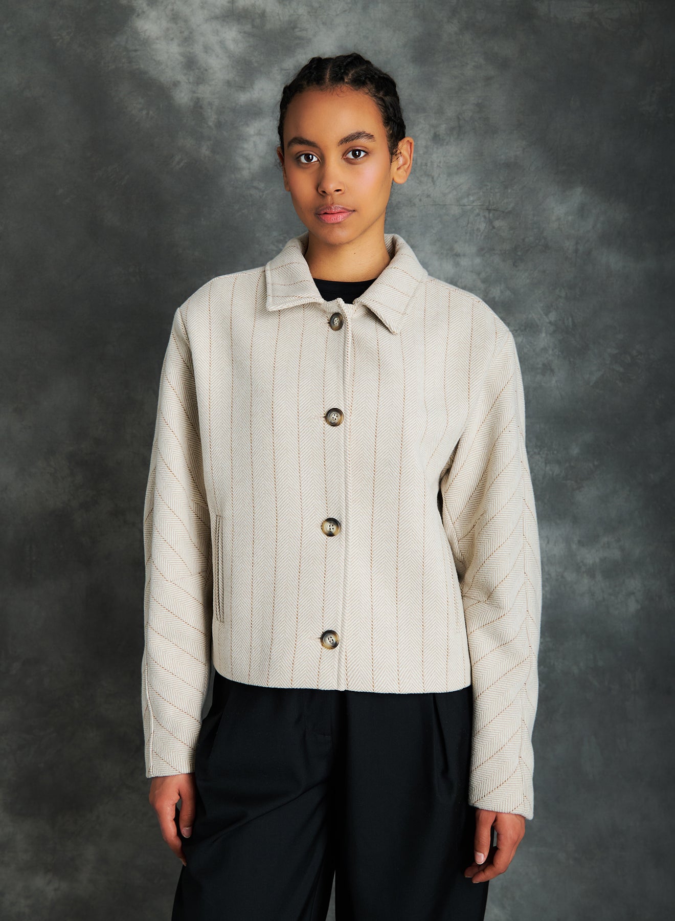 Elora herringbone jacket