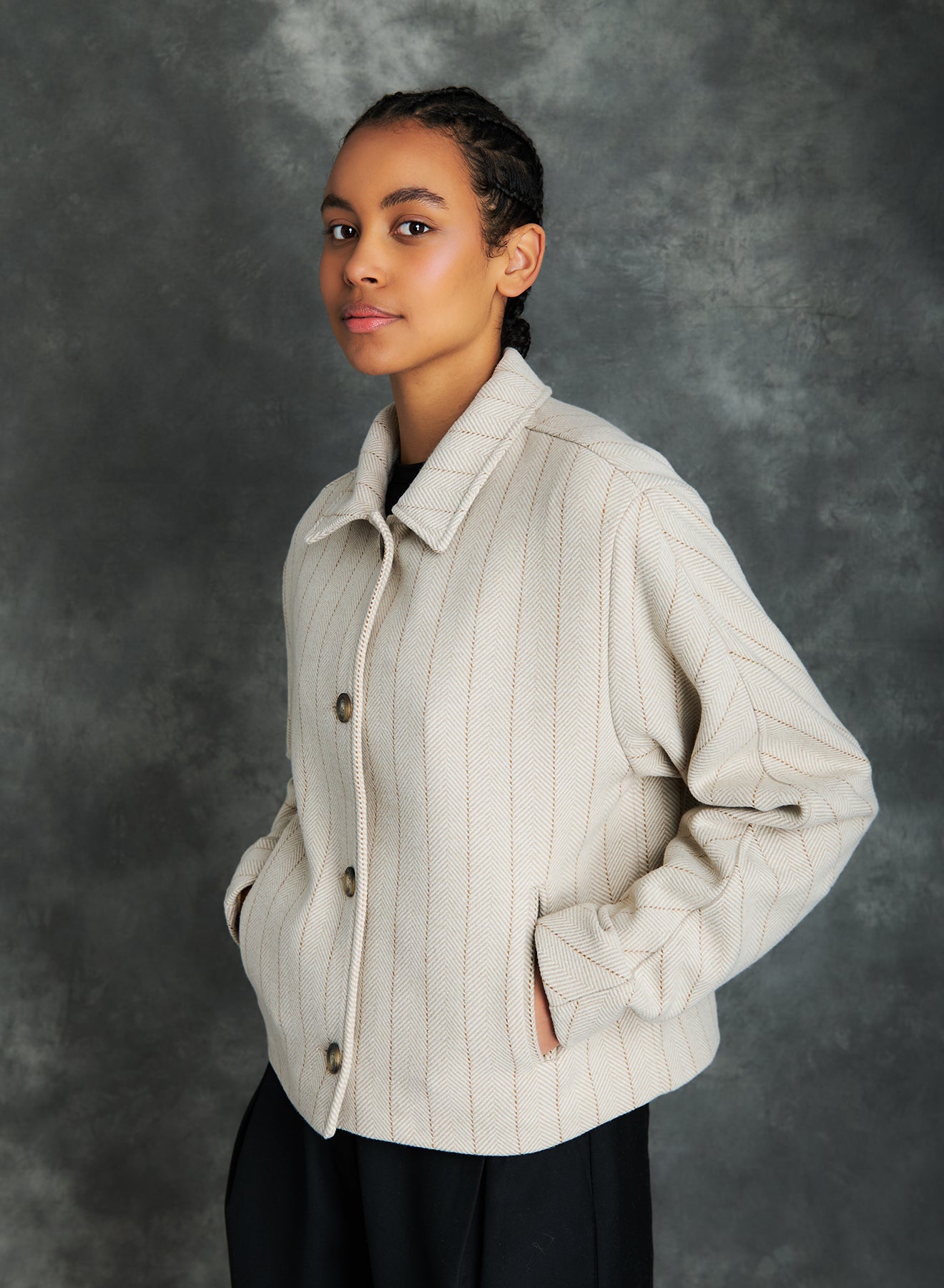 Elora herringbone jacket