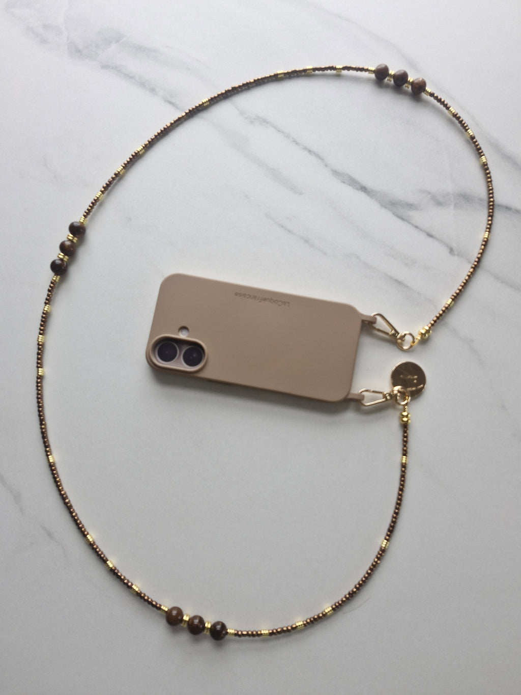 Iris Bronze Phone Chain