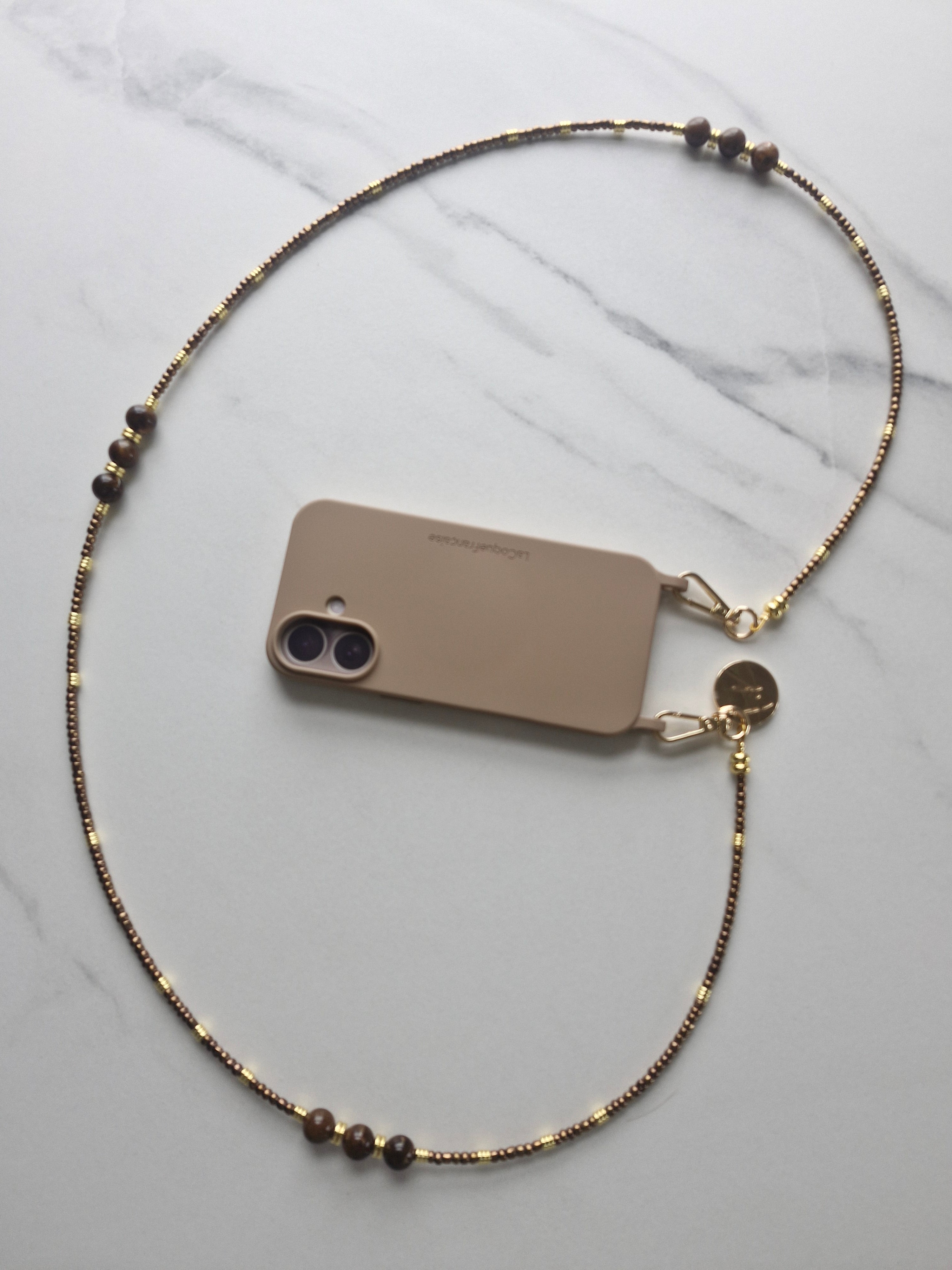 Iris Bronze Phone Chain