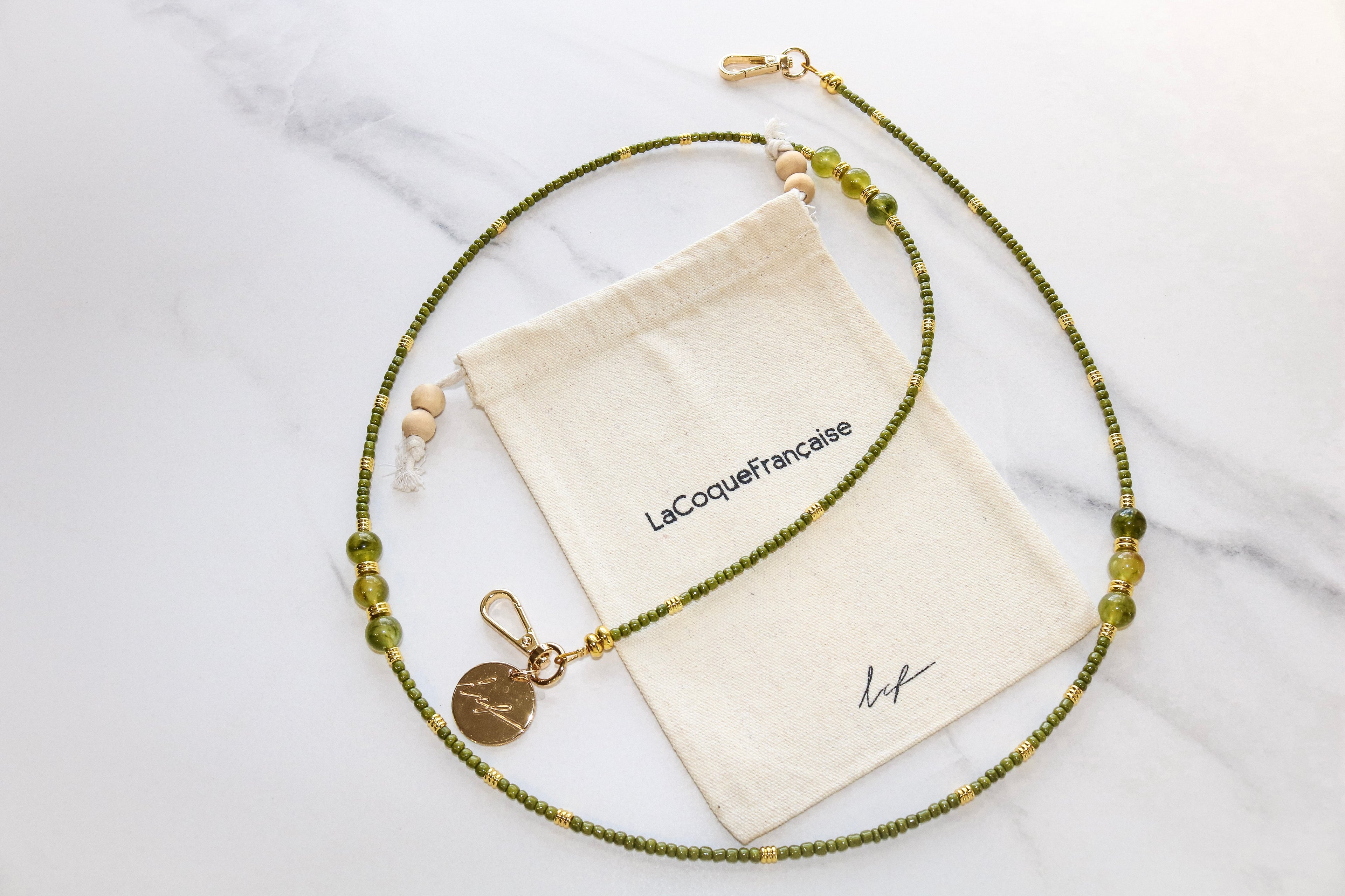 Iris Green Phone Chain