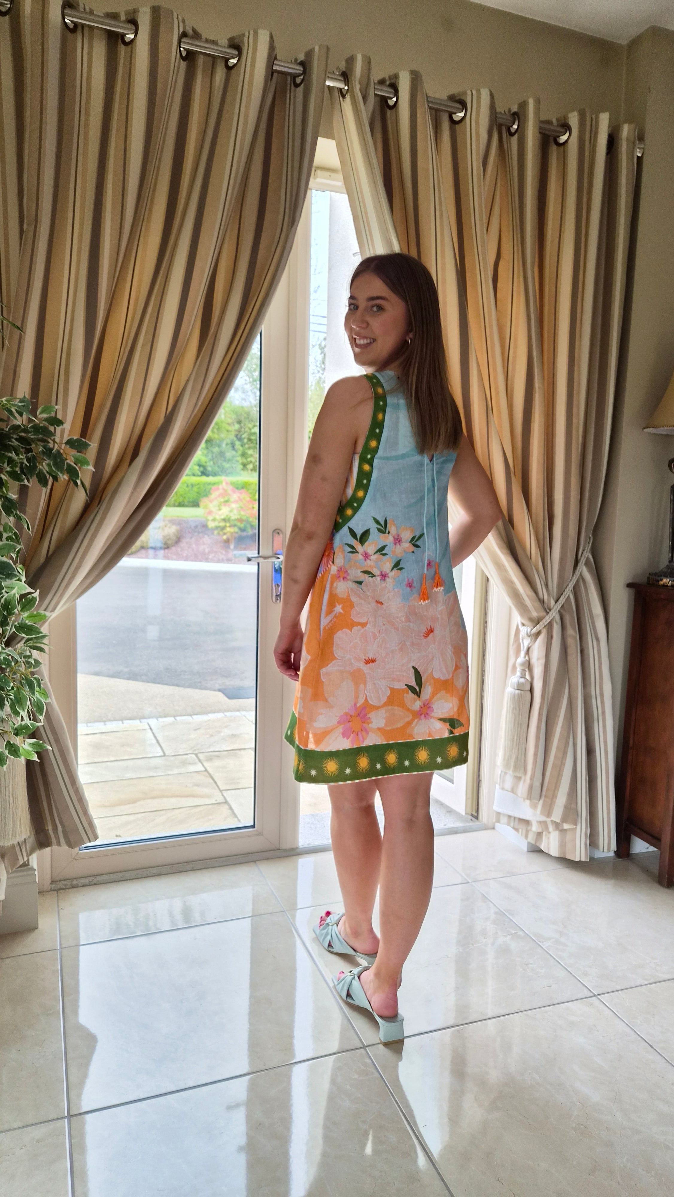Harper Azure Mini Dress